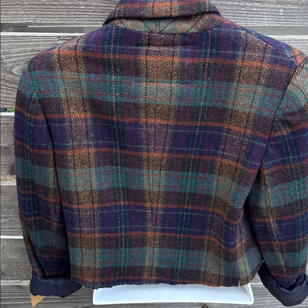 Chic Multicolor Plaid Blazer - image 4